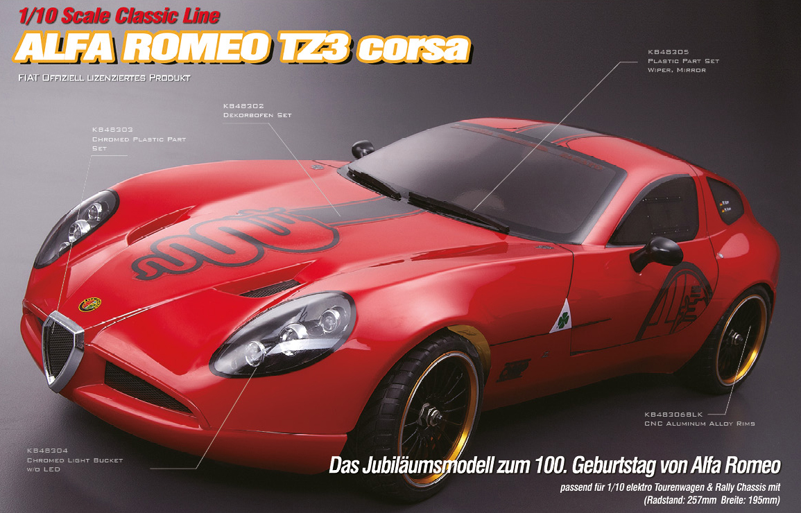 Killerbody Alfa Romeo TZ3 corsa - RC Cars, RC parts and RC Killerbody Alfa Romeo TZ3 corsa - RC Cars, RC parts and RC
